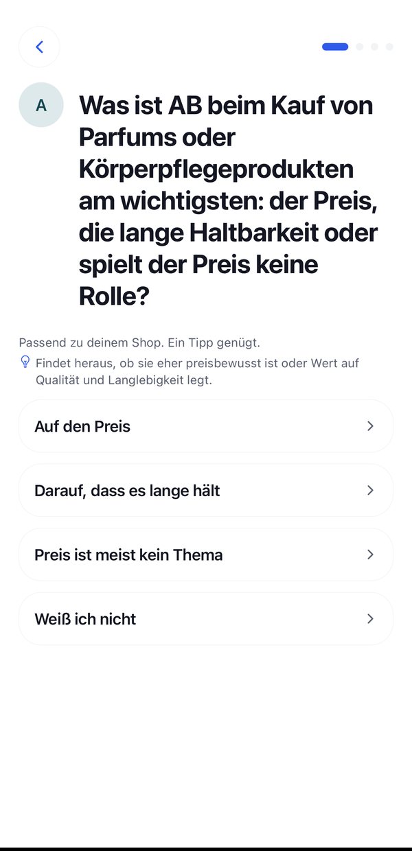 SalesCoach stellt Fragen zu einem Kontakt